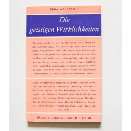 Die geistigen Wirklichkeiten